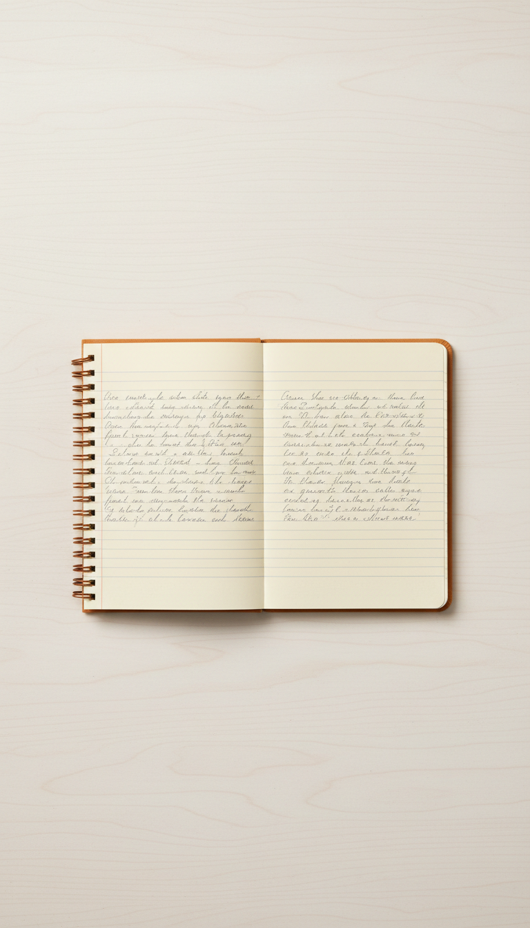 Ochre A5 spiral sketchbook