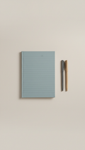 Lined Hardbound Notebook Blue Mist