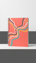 Vivid Coral spiral sketchbook