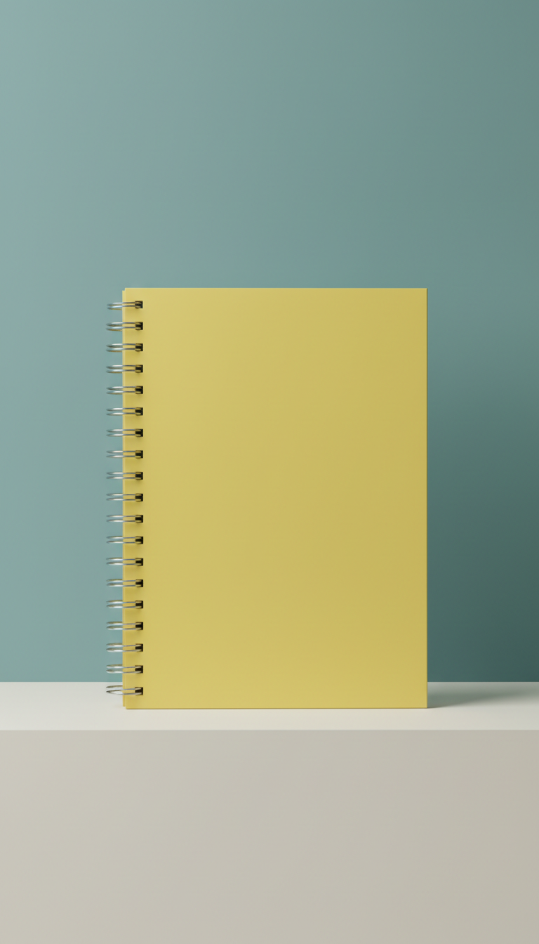 Lemon Yellow spiral notebook
