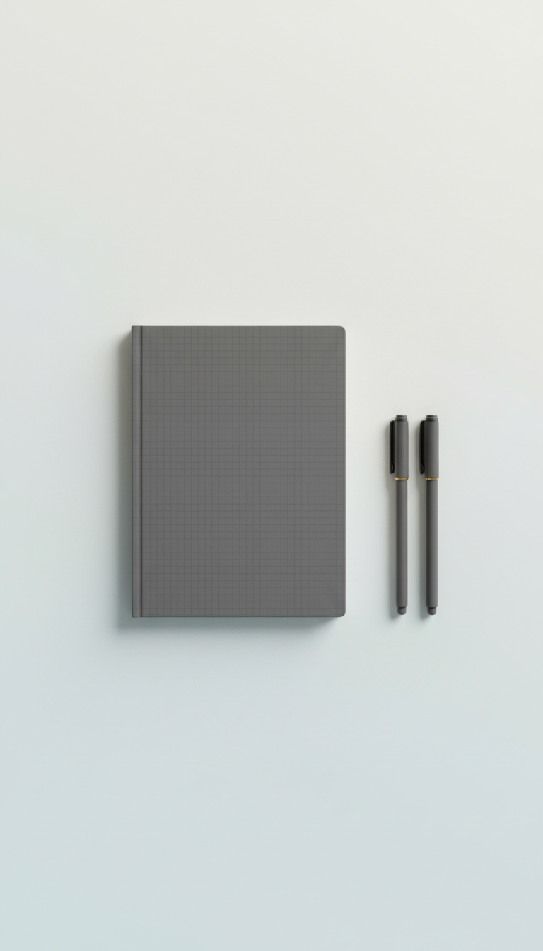 Grid Format Notebook Graphite Gray
