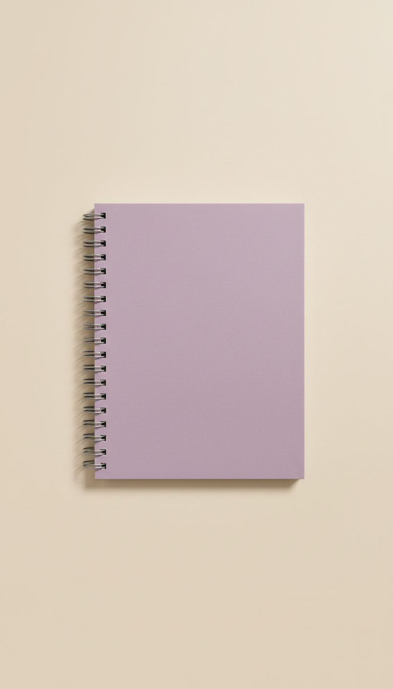 Lavender Mist B5 spiral notebook