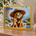 Leader VISION Kids Sketch Book – 150 GSM, 20 Sheets, 40 Pages | Fun Cartoon Designs