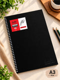 Sketchbook Spiral Hardbound | Leather Cover | Cartridge Card